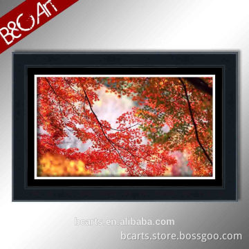 S(72016) New design decorative picture modern red botanical print photo pretty leaves oil painting